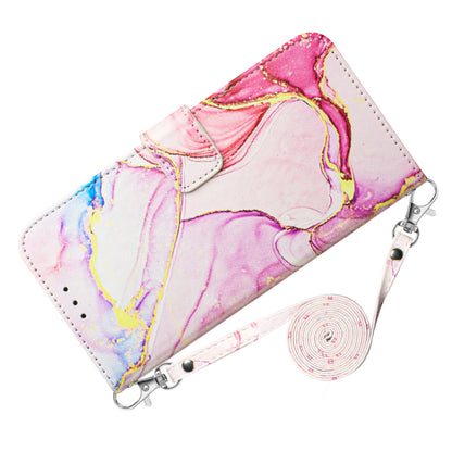 For Sony Xperia 10 V YB Pattern Printing Leather Series-6 Wallet Phone Cover PU Leather Marble Pattern  Stand Case