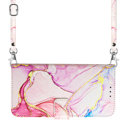 For Sony Xperia 10 V YB Pattern Printing Leather Series-6 Wallet Phone Cover PU Leather Marble Pattern  Stand Case