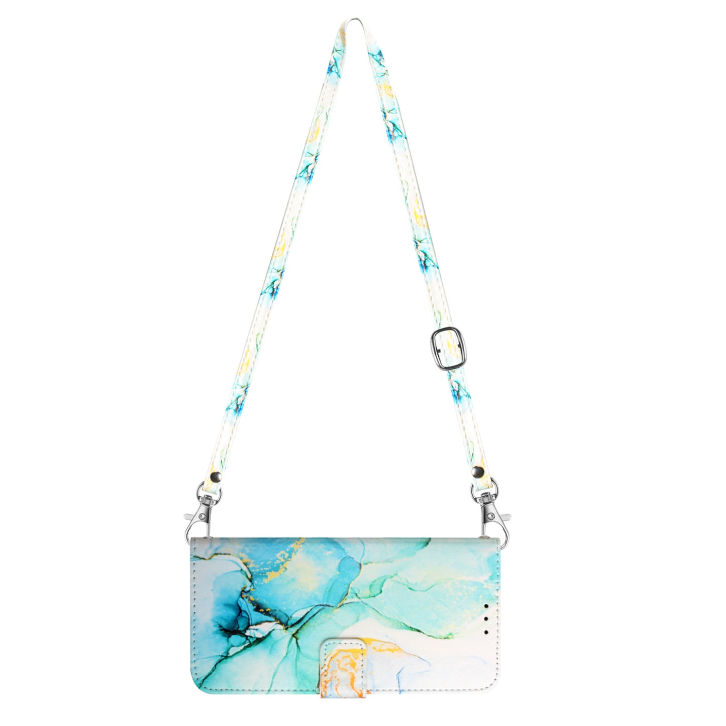 For Sony Xperia 10 V YB Pattern Printing Leather Series-6 Wallet Phone Cover PU Leather Marble Pattern  Stand Case