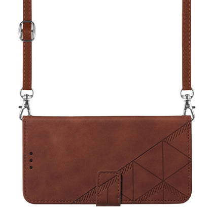 YB Imprinting Series-2 For Sony Xperia 10 V Phone Leather Case Wallet Stand Imprinted Line Cover