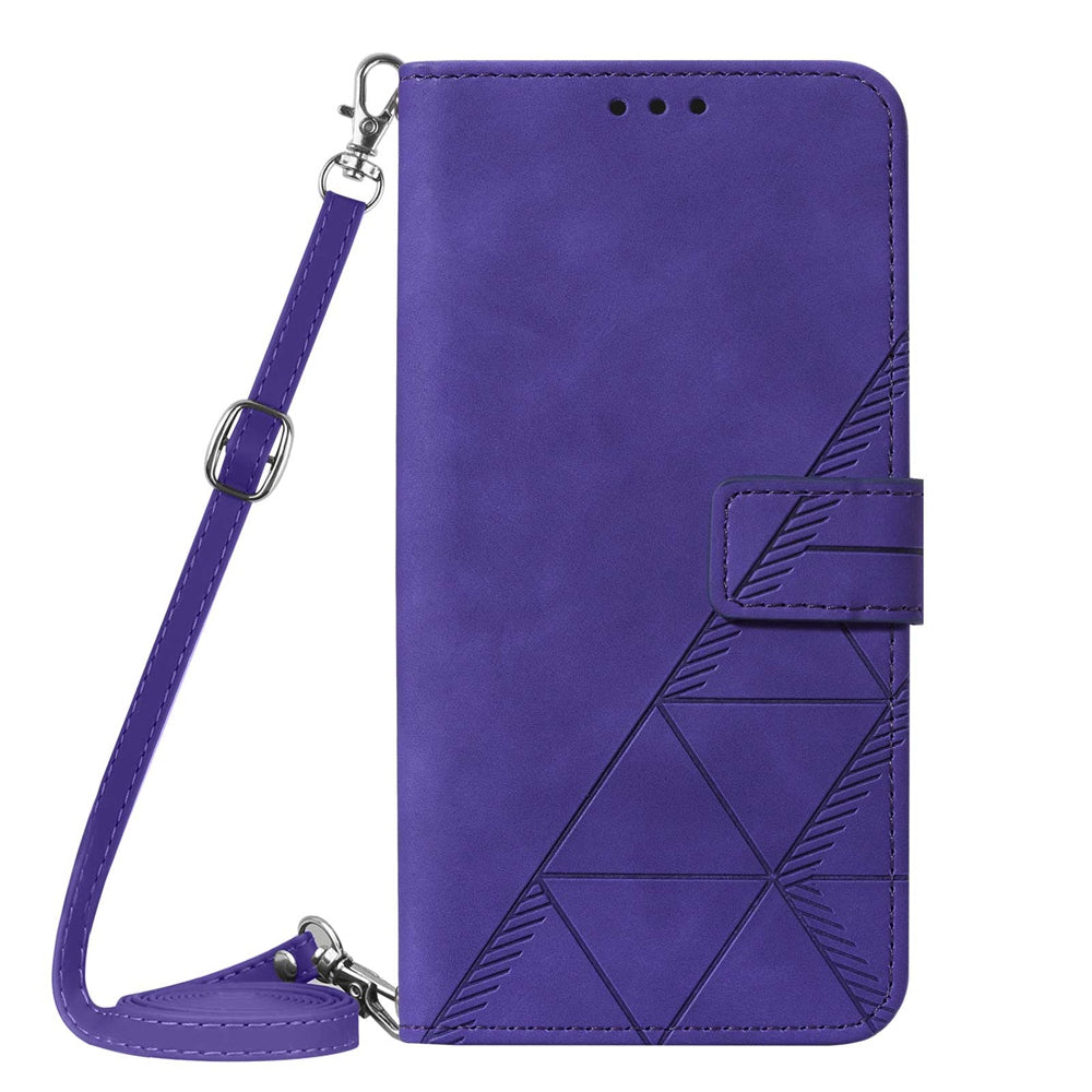 YB Imprinting Series-2 For Sony Xperia 10 V Phone Leather Case Wallet Stand Imprinted Line Cover