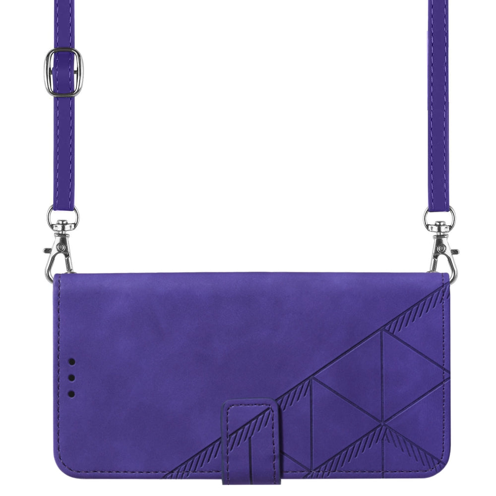 YB Imprinting Series-2 For Sony Xperia 10 V Phone Leather Case Wallet Stand Imprinted Line Cover