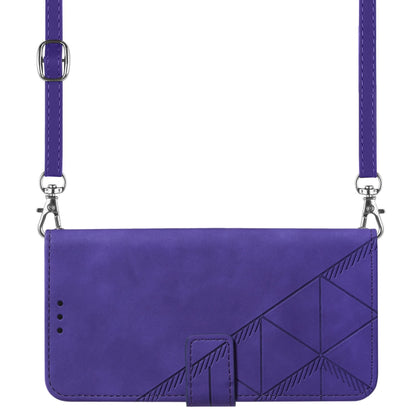 YB Imprinting Series-2 For Sony Xperia 10 V Phone Leather Case Wallet Stand Imprinted Line Cover