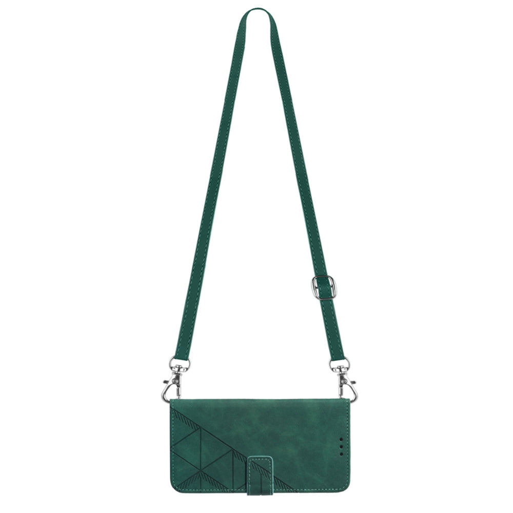 YB Imprinting Series-2 For Sony Xperia 10 V Phone Leather Case Wallet Stand Imprinted Line Cover