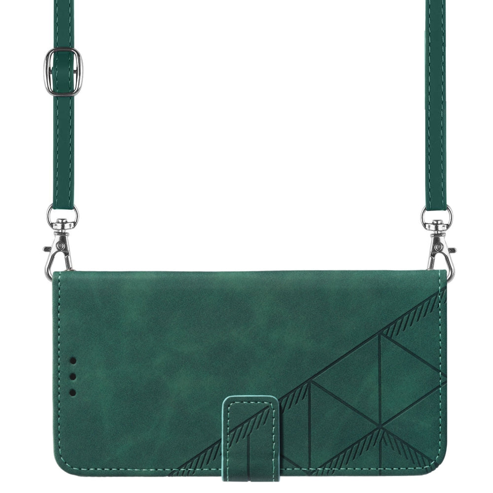 YB Imprinting Series-2 For Sony Xperia 10 V Phone Leather Case Wallet Stand Imprinted Line Cover