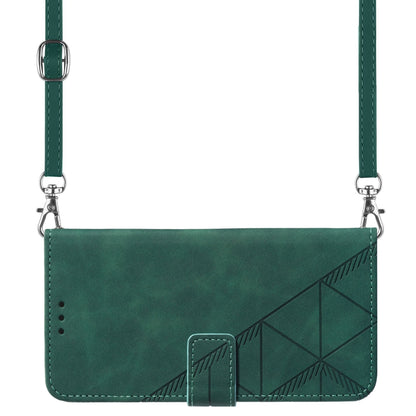 YB Imprinting Series-2 For Sony Xperia 10 V Phone Leather Case Wallet Stand Imprinted Line Cover