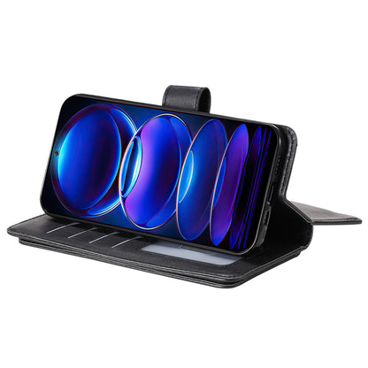 Phone Case for Xiaomi Redmi Note 12 5G (India) / (China) / (Global) / Poco X5 5G KT Multi-functional Series-1 10 Card Slots Leather Cover