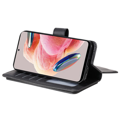 KT Multi-functional Series-1 for Xiaomi Redmi Note 12 4G Wallet Leather Case 10 Card Slots Stand Phone Cover