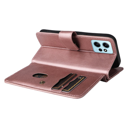 KT Multi-functional Series-1 for Xiaomi Redmi Note 12 4G Wallet Leather Case 10 Card Slots Stand Phone Cover