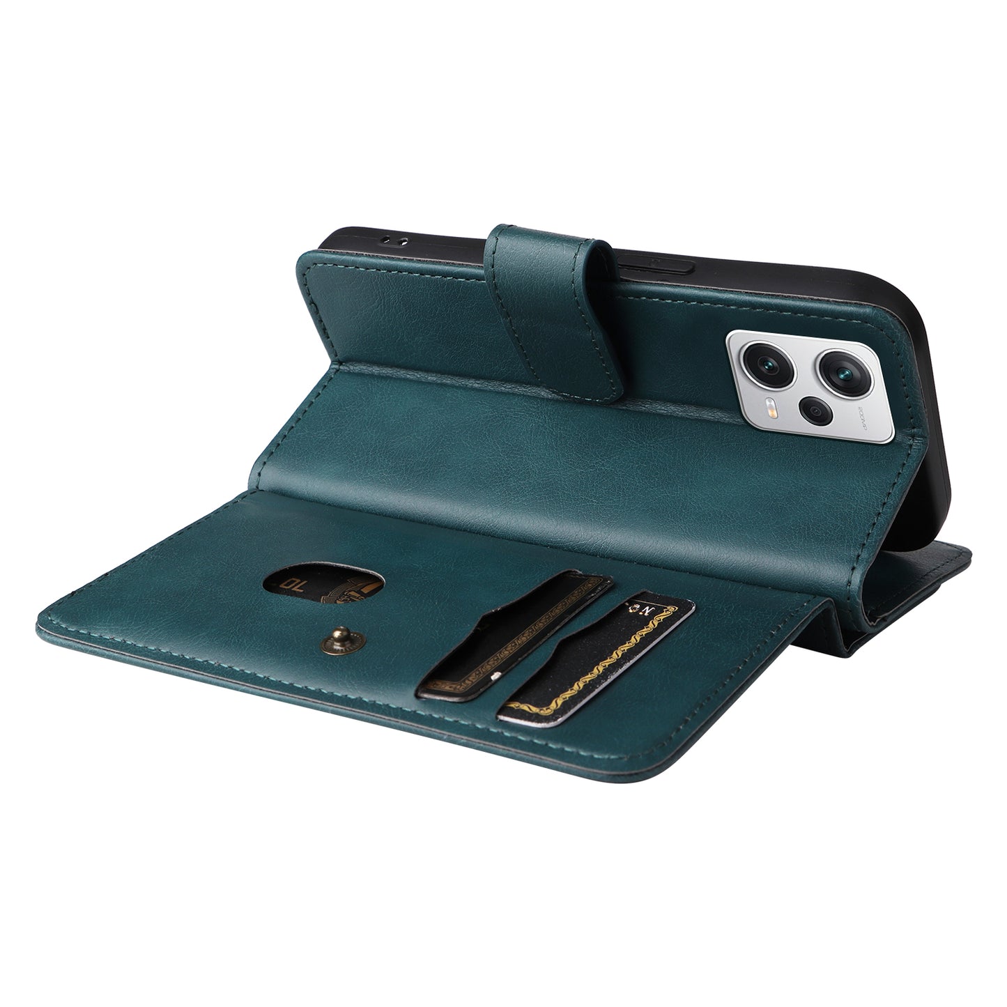 Leather Case for Xiaomi Poco X5 Pro 5G /  Xiaomi Redmi Note 12 Pro Speed 5G / Note 12 Pro 5G KT Multi-functional Series-1 10 Card Slots Phone Cover