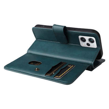 Leather Case for Xiaomi Poco X5 Pro 5G /  Xiaomi Redmi Note 12 Pro Speed 5G / Note 12 Pro 5G KT Multi-functional Series-1 10 Card Slots Phone Cover