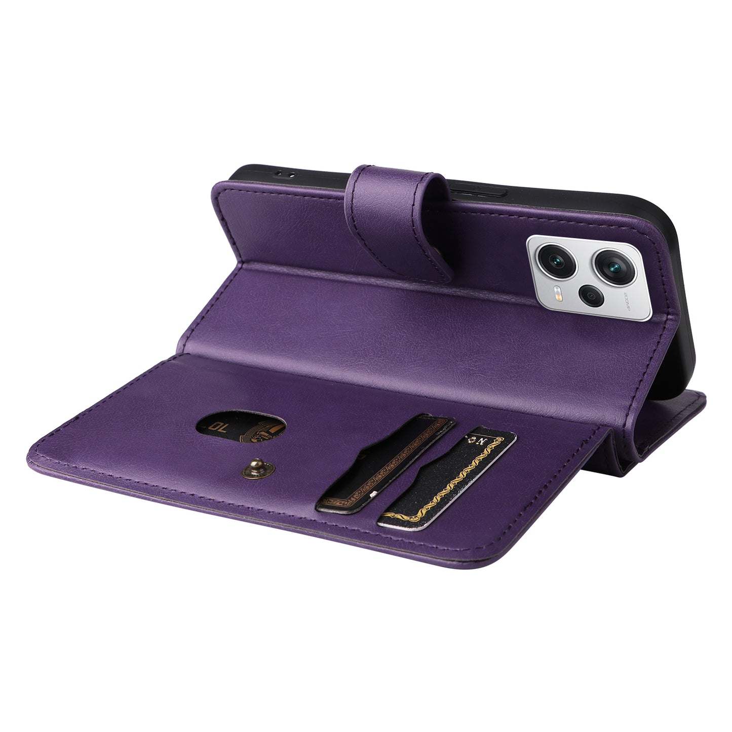 Leather Case for Xiaomi Poco X5 Pro 5G /  Xiaomi Redmi Note 12 Pro Speed 5G / Note 12 Pro 5G KT Multi-functional Series-1 10 Card Slots Phone Cover