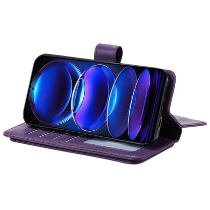 Leather Case for Xiaomi Poco X5 Pro 5G /  Xiaomi Redmi Note 12 Pro Speed 5G / Note 12 Pro 5G KT Multi-functional Series-1 10 Card Slots Phone Cover