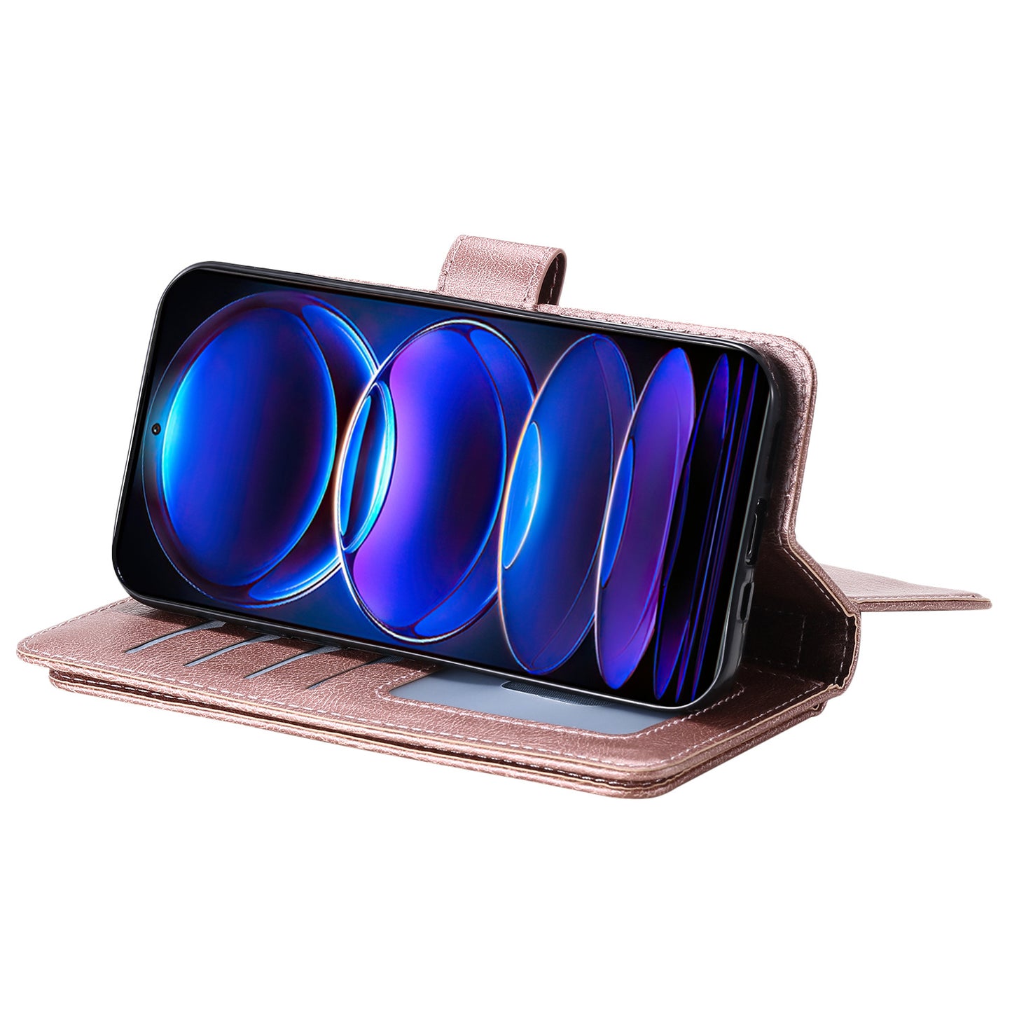 Leather Case for Xiaomi Poco X5 Pro 5G /  Xiaomi Redmi Note 12 Pro Speed 5G / Note 12 Pro 5G KT Multi-functional Series-1 10 Card Slots Phone Cover