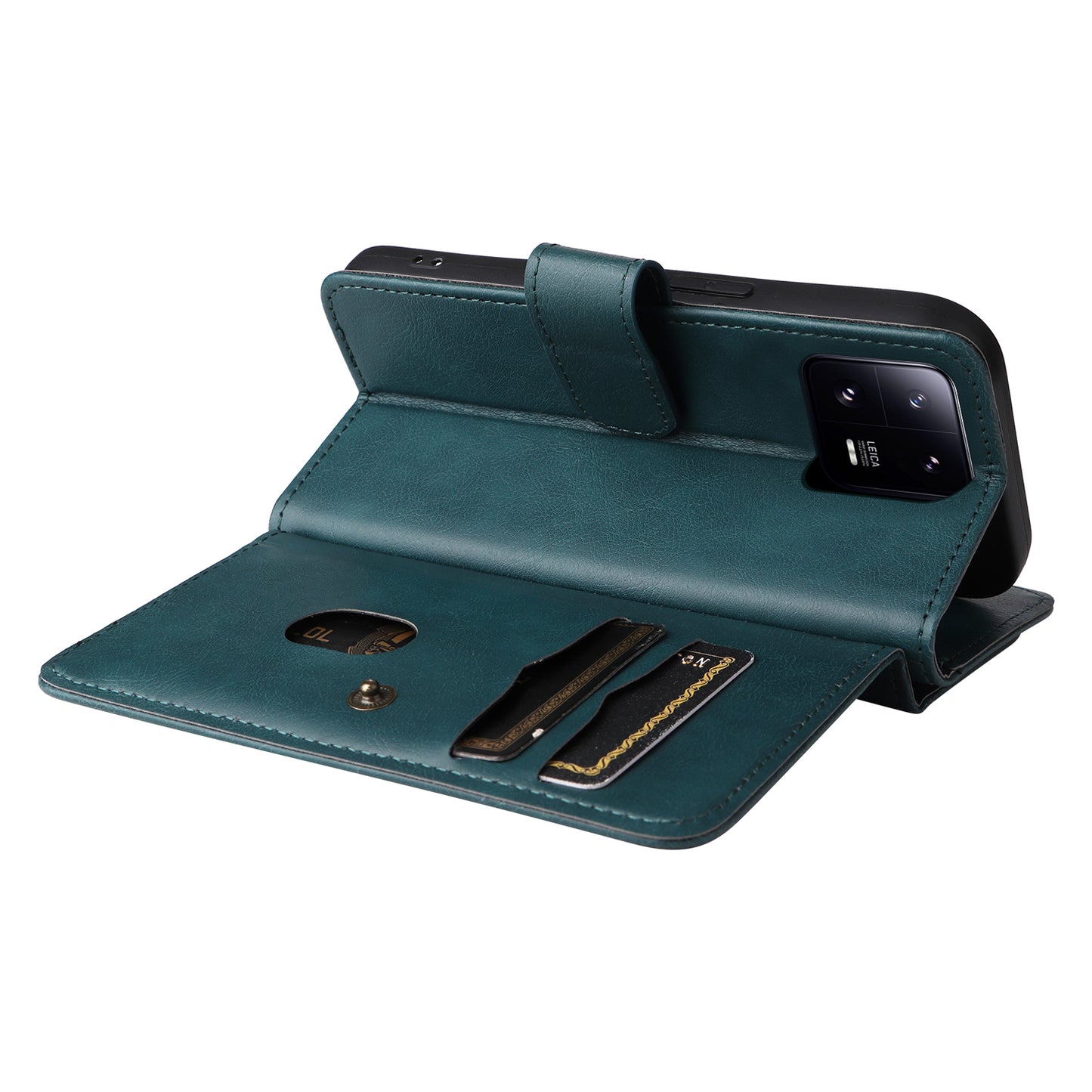 KT Multi-functional Series-1 for Xiaomi 13 Pro 5G Leather Case Stand Wallet Phone Cover with 10 Card Slots