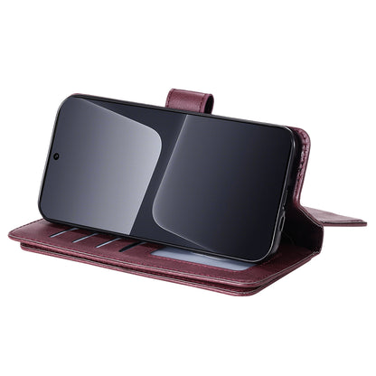 KT Multi-functional Series-1 for Xiaomi 13 Pro 5G Leather Case Stand Wallet Phone Cover with 10 Card Slots