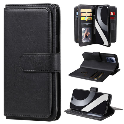 KT Multi-functional Series-1 for Xiaomi 13 Lite / Civi 2 5G Wallet Phone Cover 10 Card Slots Leather Stand Case