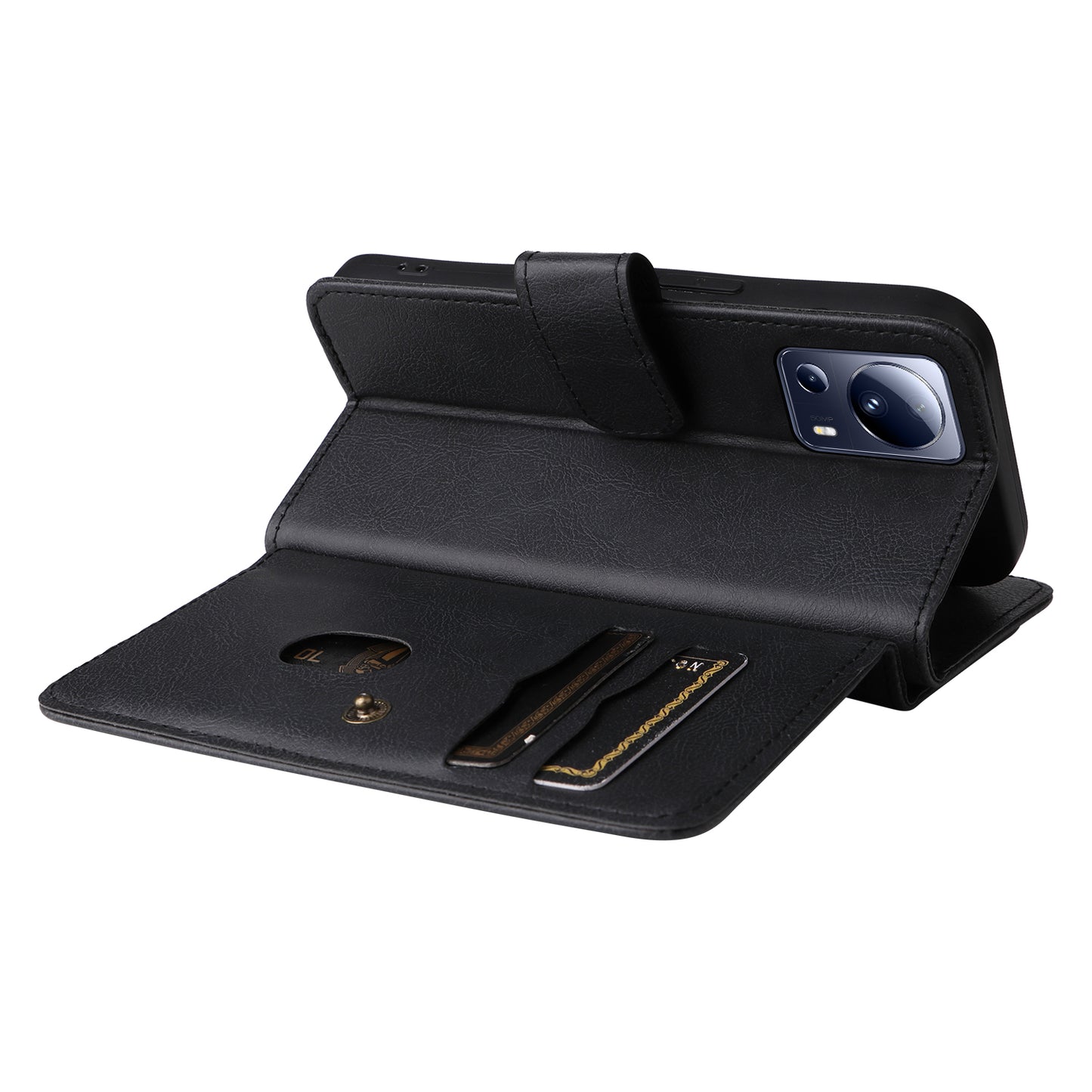 KT Multi-functional Series-1 for Xiaomi 13 Lite / Civi 2 5G Wallet Phone Cover 10 Card Slots Leather Stand Case