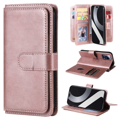 KT Multi-functional Series-1 for Xiaomi 13 Lite / Civi 2 5G Wallet Phone Cover 10 Card Slots Leather Stand Case