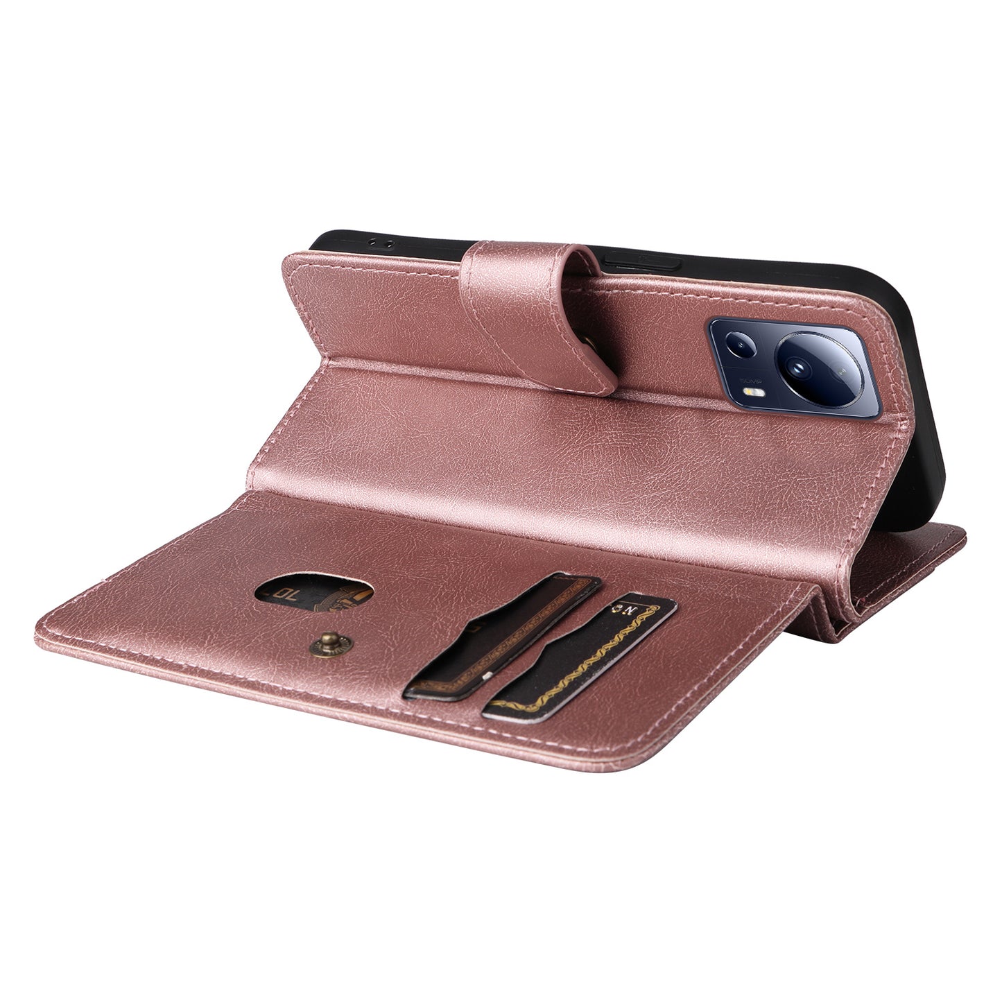 KT Multi-functional Series-1 for Xiaomi 13 Lite / Civi 2 5G Wallet Phone Cover 10 Card Slots Leather Stand Case