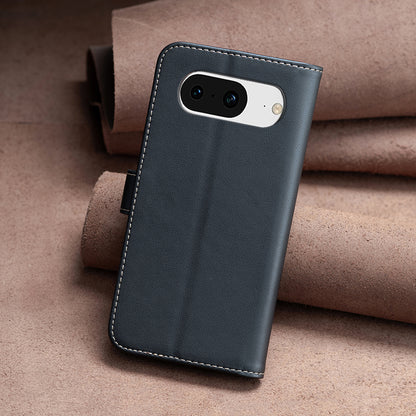 BINFEN COLOR BF17 For Google Pixel 8 Leather Stand Case Cell Phone Wallet Protective Cover