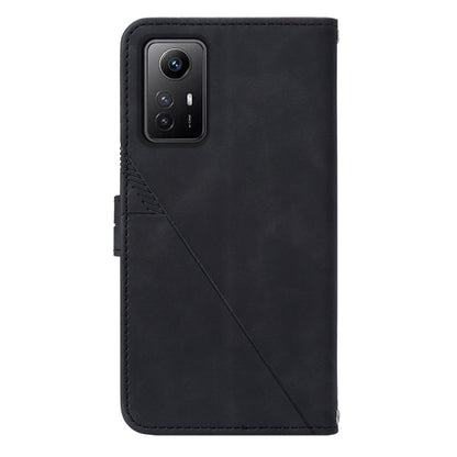 YB Imprinting Series-2 For Xiaomi Redmi Note 12S 4G Leather Phone Cover Cell Phone Stand Wallet Case