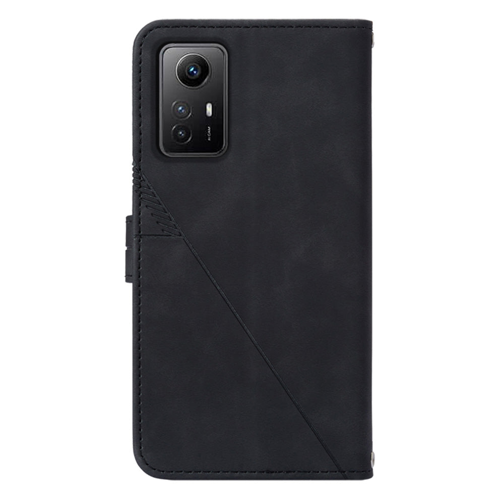 YB Imprinting Series-2 For Xiaomi Redmi Note 12S 4G Leather Phone Cover Cell Phone Stand Wallet Case