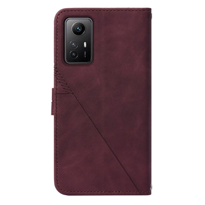 YB Imprinting Series-2 For Xiaomi Redmi Note 12S 4G Leather Phone Cover Cell Phone Stand Wallet Case