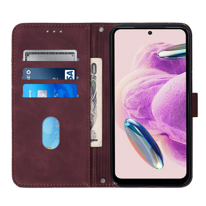 YB Imprinting Series-2 For Xiaomi Redmi Note 12S 4G Leather Phone Cover Cell Phone Stand Wallet Case