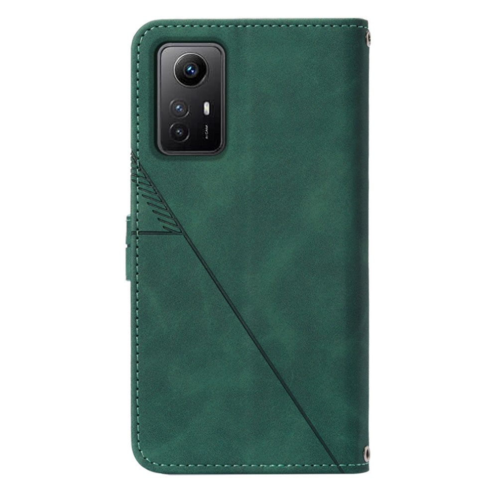 YB Imprinting Series-2 For Xiaomi Redmi Note 12S 4G Leather Phone Cover Cell Phone Stand Wallet Case