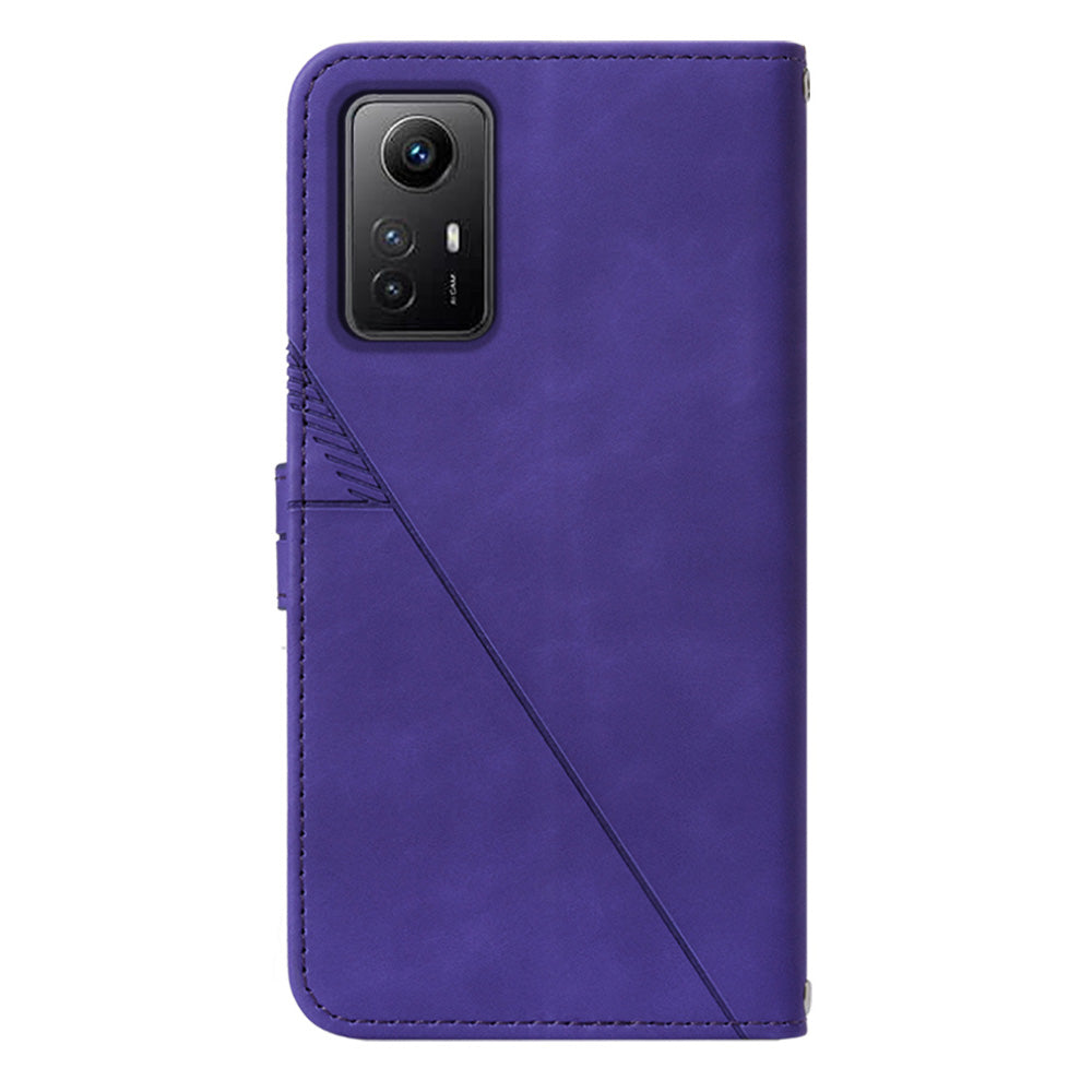 YB Imprinting Series-2 For Xiaomi Redmi Note 12S 4G Leather Phone Cover Cell Phone Stand Wallet Case