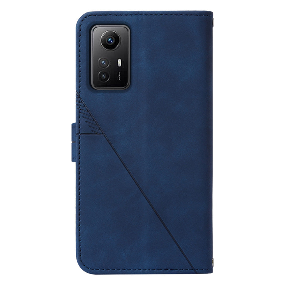 YB Imprinting Series-2 For Xiaomi Redmi Note 12S 4G Leather Phone Cover Cell Phone Stand Wallet Case