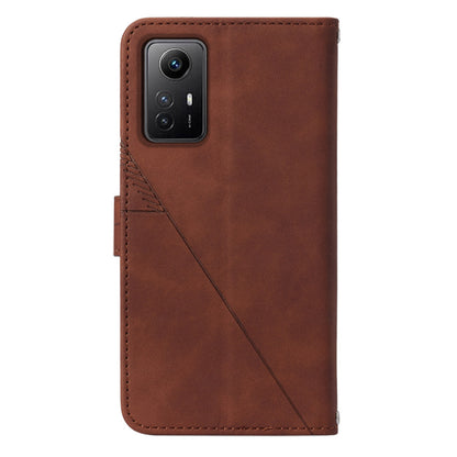 YB Imprinting Series-2 For Xiaomi Redmi Note 12S 4G Leather Phone Cover Cell Phone Stand Wallet Case