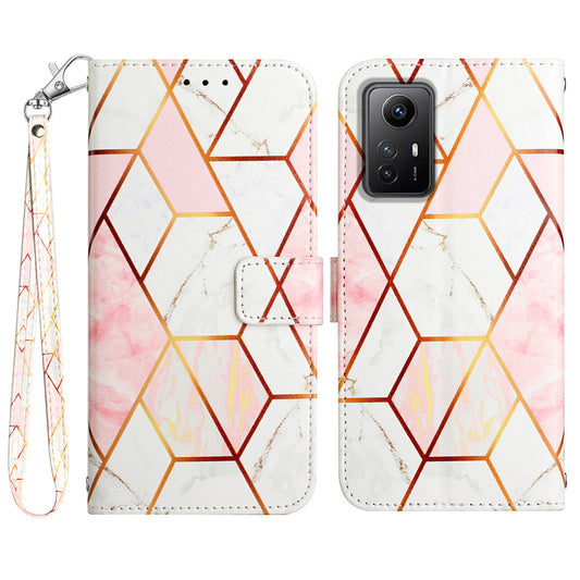 For Xiaomi Redmi Note 12S 4G YB Pattern Printing Leather Series-5 Wallet Phone Case Leather Stand Cover