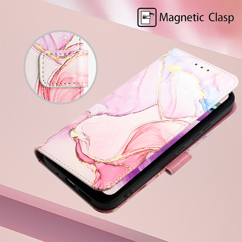 For Xiaomi Redmi Note 12S 4G YB Pattern Printing Leather Series-5 Wallet Phone Case Leather Stand Cover