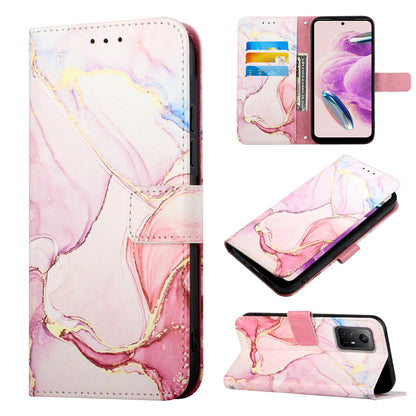 For Xiaomi Redmi Note 12S 4G YB Pattern Printing Leather Series-5 Wallet Phone Case Leather Stand Cover