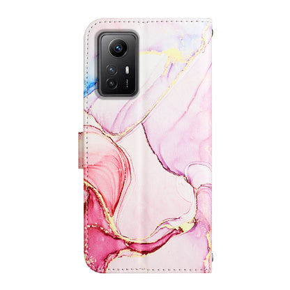 For Xiaomi Redmi Note 12S 4G YB Pattern Printing Leather Series-5 Wallet Phone Case Leather Stand Cover