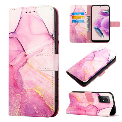 For Xiaomi Redmi Note 12S 4G YB Pattern Printing Leather Series-5 Wallet Phone Case Leather Stand Cover