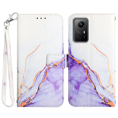 For Xiaomi Redmi Note 12S 4G YB Pattern Printing Leather Series-5 Wallet Phone Case Leather Stand Cover