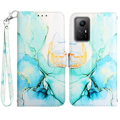 For Xiaomi Redmi Note 12S 4G YB Pattern Printing Leather Series-5 Wallet Phone Case Leather Stand Cover