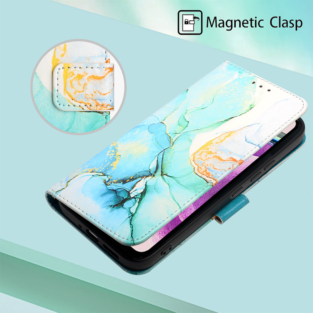 For Xiaomi Redmi Note 12S 4G YB Pattern Printing Leather Series-5 Wallet Phone Case Leather Stand Cover