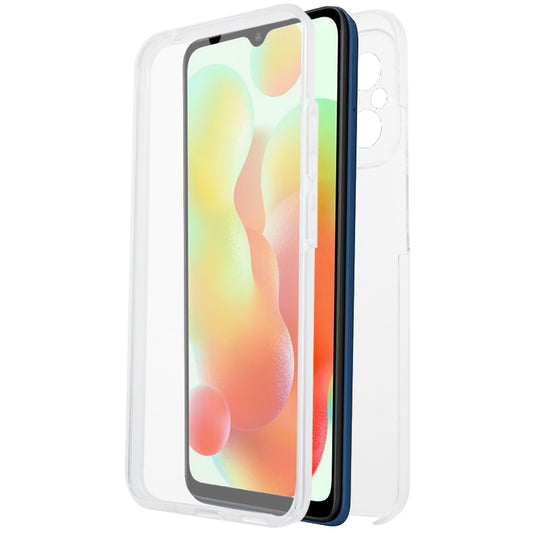 For Xiaomi Redmi 12C 4G Clear Phone Cover TPU Frame + Acrylic Back + PET Screen Protector Phone Case