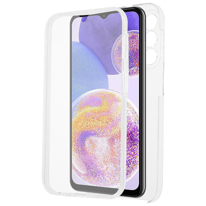 For Samsung Galaxy A24 4G Shockproof Phone Case TPU Frame + Acrylic Back + PET Screen Protector Clear Cover