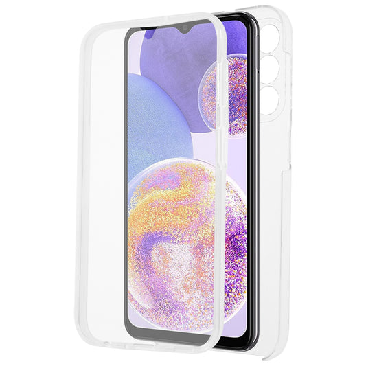 For Samsung Galaxy A24 4G Shockproof Phone Case TPU Frame + Acrylic Back + PET Screen Protector Clear Cover