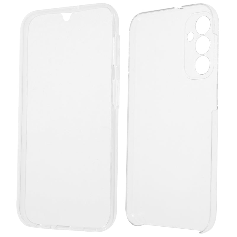 For Samsung Galaxy A24 4G Shockproof Phone Case TPU Frame + Acrylic Back + PET Screen Protector Clear Cover