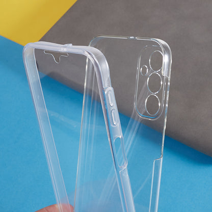 For Samsung Galaxy A24 4G Shockproof Phone Case TPU Frame + Acrylic Back + PET Screen Protector Clear Cover