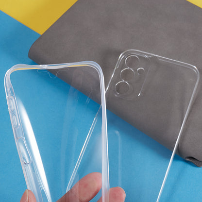 For Samsung Galaxy A24 4G Shockproof Phone Case TPU Frame + Acrylic Back + PET Screen Protector Clear Cover