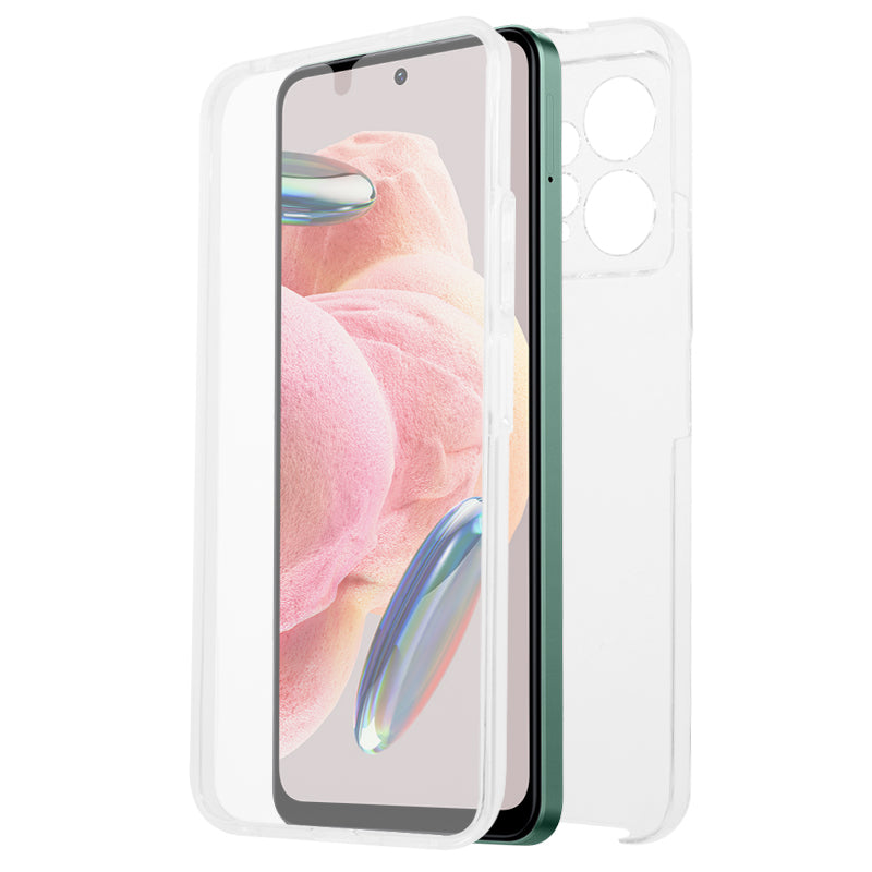 For Xiaomi Redmi Note 12 4G Anti-drop Phone Case TPU Frame + Acrylic Back + PET Front Cover Phone Protector
