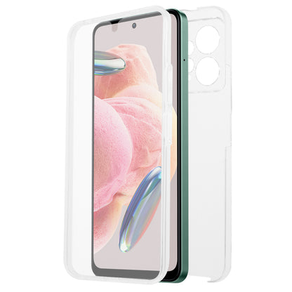 For Xiaomi Redmi Note 12 4G Anti-drop Phone Case TPU Frame + Acrylic Back + PET Front Cover Phone Protector