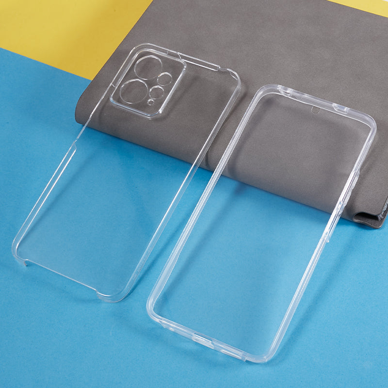 For Xiaomi Redmi Note 12 4G Anti-drop Phone Case TPU Frame + Acrylic Back + PET Front Cover Phone Protector